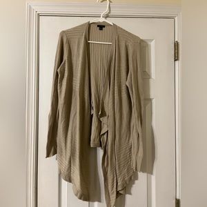 Ann Taylor XL Beige Open Cardigan